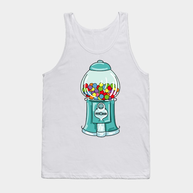 Retro Gumball Machine Tank Top by SWON Design